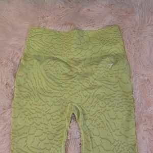 Gymshark Women's Yellow Seamless High-Waist Athletic Shorts